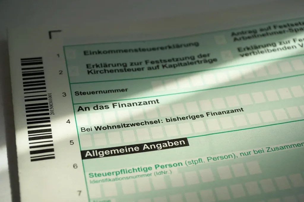 International professional reviewing tax documents with a German tax advisor