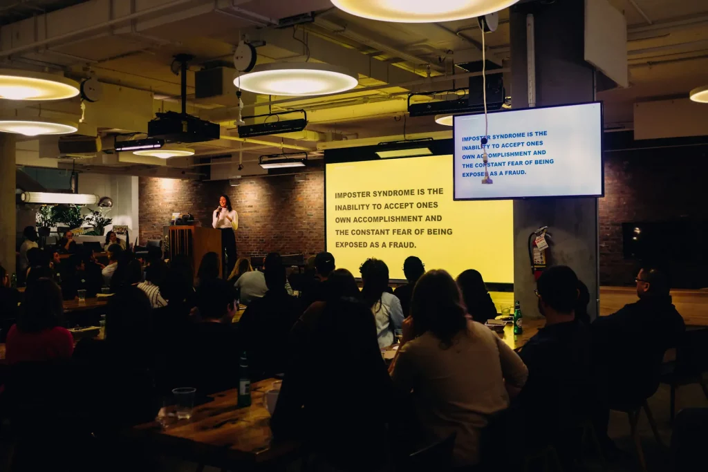 Solopreneurs in Berlin connecting at a coworking space