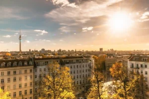 Expat preparing for an apartment viewing in Berlin with documents and rental checklist